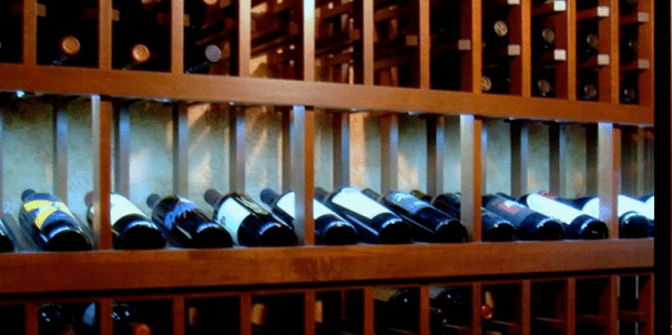 Horizontal Display Row Wood Wine Racks