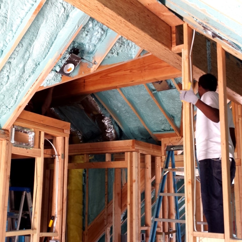 Phoenix Custom Home Wine Cellar with Closed cell Spray Foam Insulation