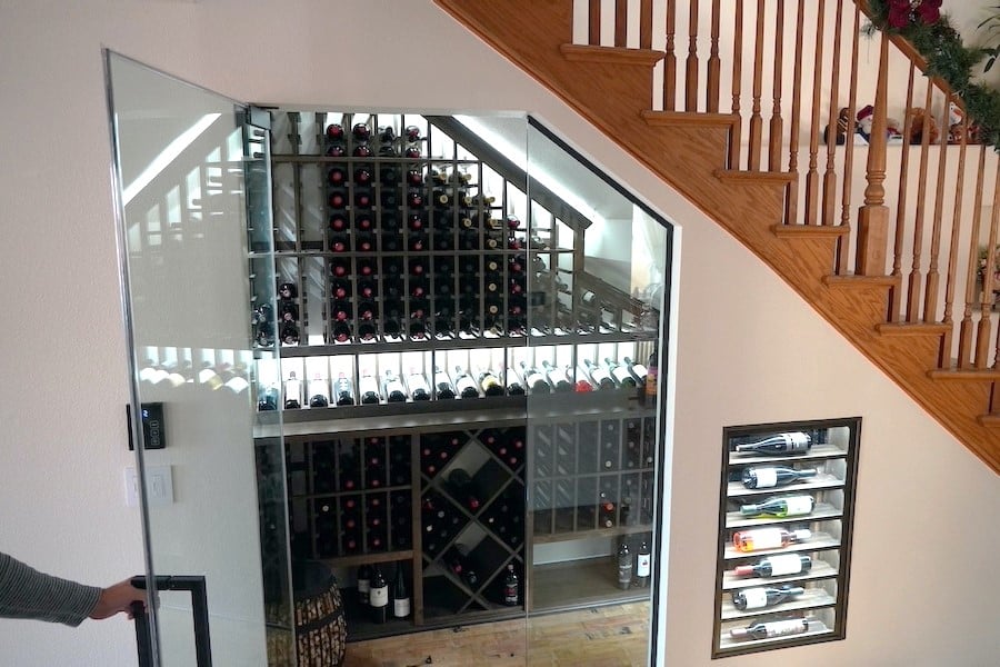 Refrigerated Wine Cellars Project: Under Stairs Wine Storage 