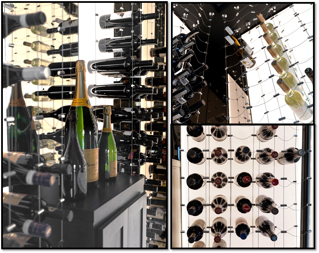 Cable Wine Racks by Custom Wine Cellars Phoenix