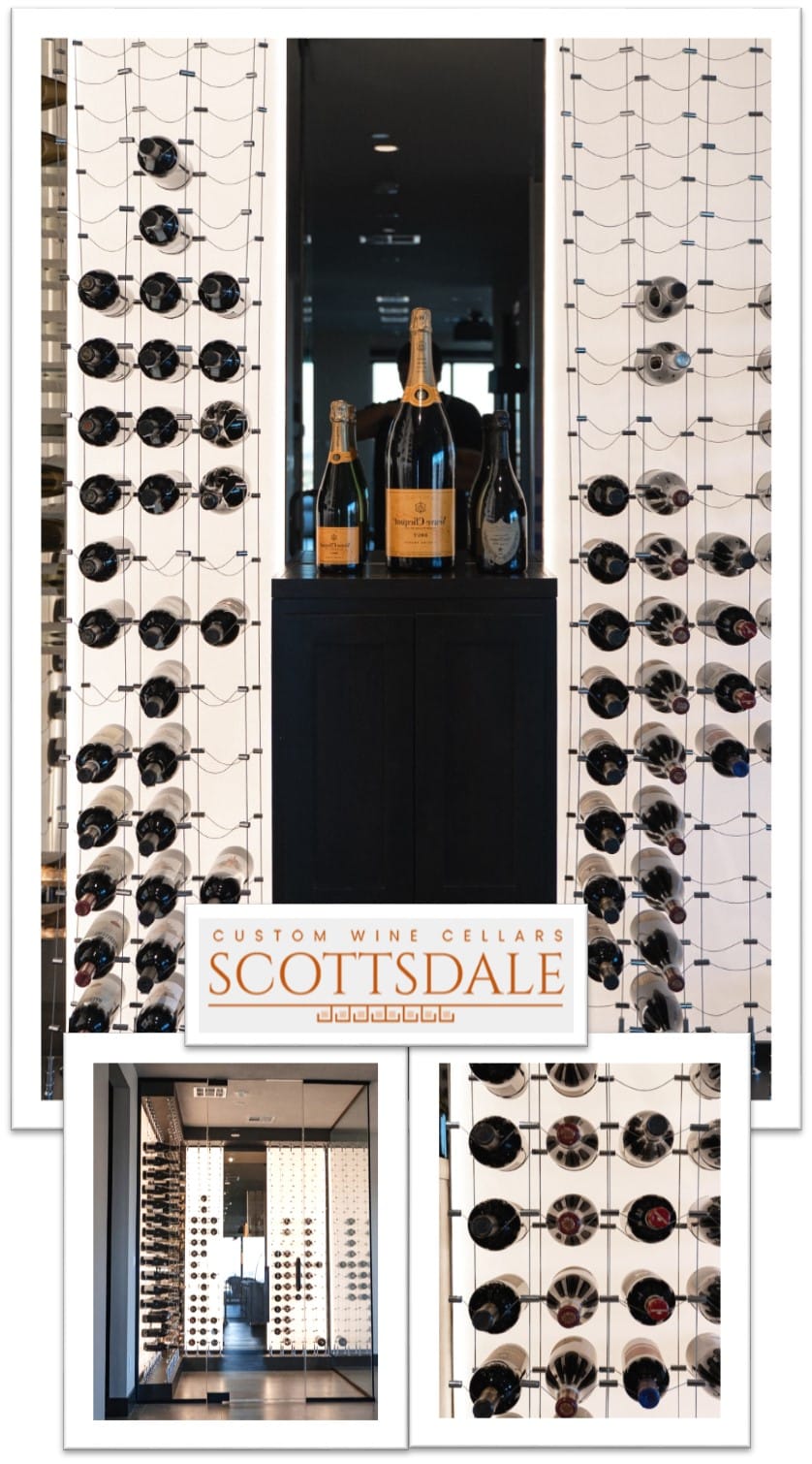 Cable Wine Displays are Widely Used for Building Modern Wine Cellars