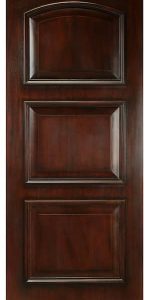 4 - Desert View Phoenix Dark Three Panel Wood Solid Wine Cellar Door