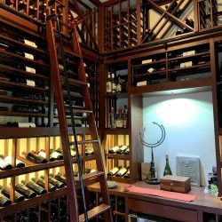 5 - Traditional Custom Wine Cellar with Rolling Ladder Traditional Custom Wine Cellar with Rolling Ladder